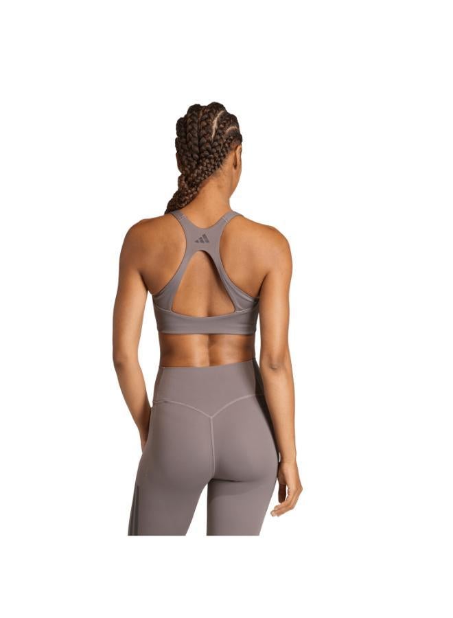 Adidas Optime Workout 3-Stripes Medium Support Bra - Image 2